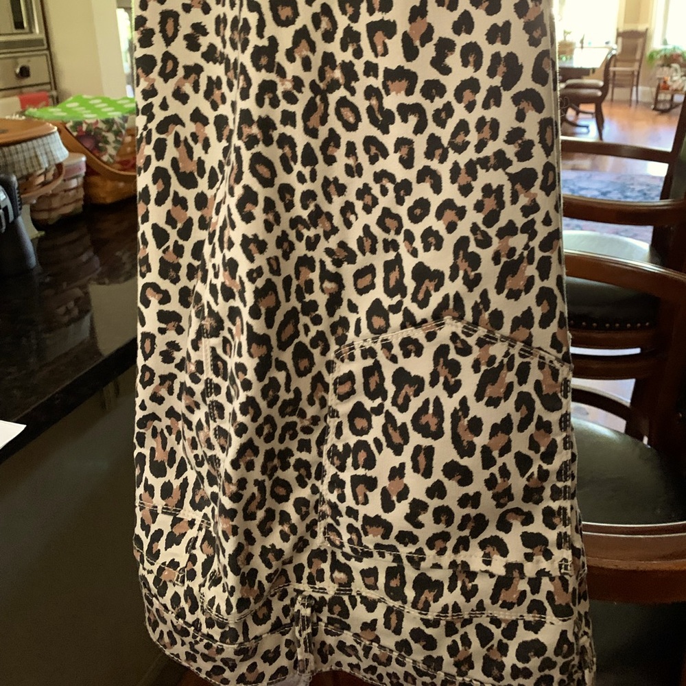 Leopard five pocket Jeans NEW 16W